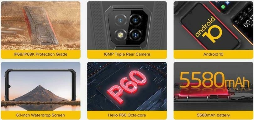 Ulefone Armor 8 Dual SIM (4GB/64GB) Ανθεκτικό Smartphone Μαύρο