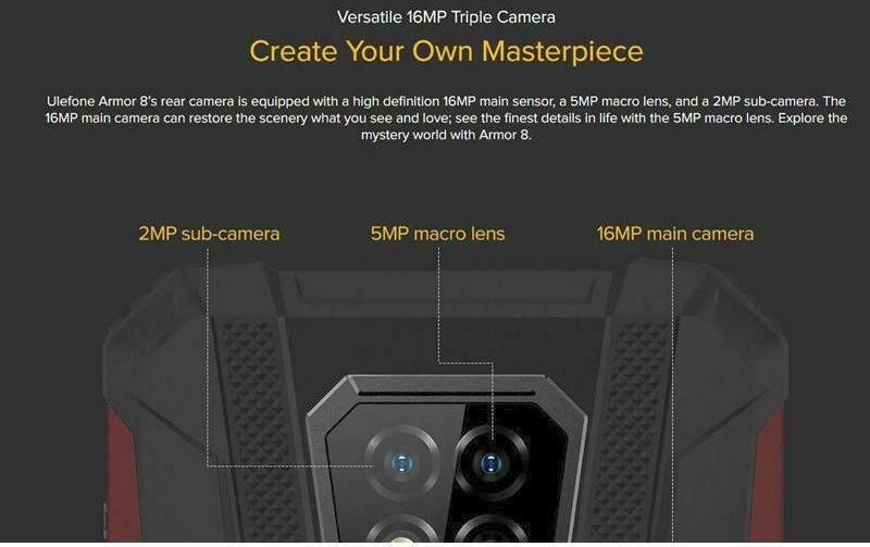 Ulefone Armor 8 Dual SIM (4GB/64GB) Ανθεκτικό Smartphone Μαύρο