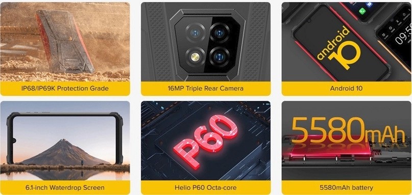 Ulefone Armor 8 Dual SIM (4GB/64GB) Ανθεκτικό Smartphone Μαύρο