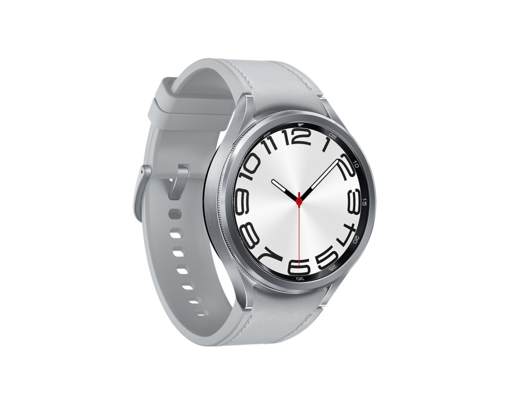 Samsung Galaxy Watch6 Classic Bluetooth Stainless Steel 47mm Αδιάβροχο με Παλμογράφο (Silver) SM-R960NZSADBT
