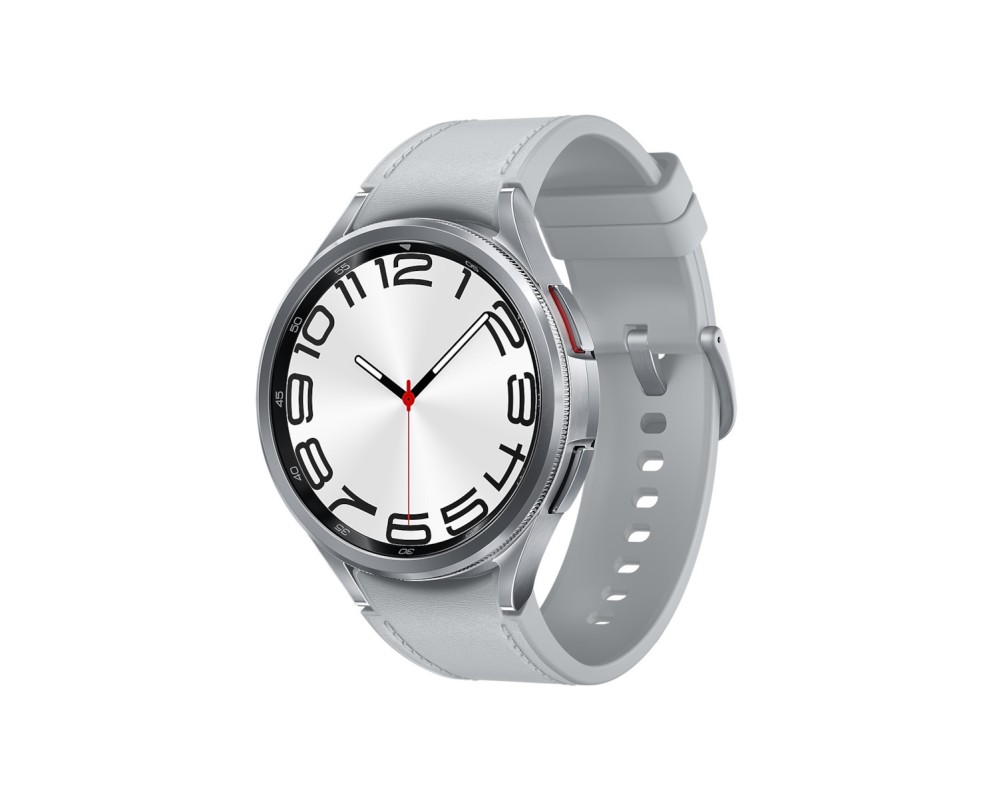 Samsung Galaxy Watch6 Classic Bluetooth Stainless Steel 47mm Αδιάβροχο με Παλμογράφο (Silver) SM-R960NZSADBT