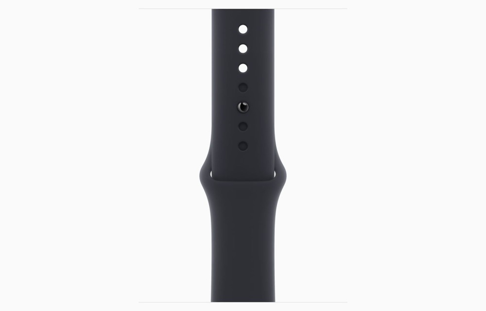 Apple Watch Series 9 Aluminium 45mm Αδιάβροχο με Παλμογράφο (Midnight με Midnight Sport Band (M/L)) (MR9A3QR/A)