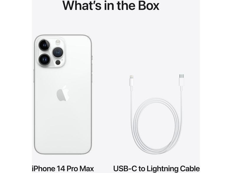 Apple iPhone 14 Pro Max 5G (6GB/128GB) Silver MQ9Q3HX/A
