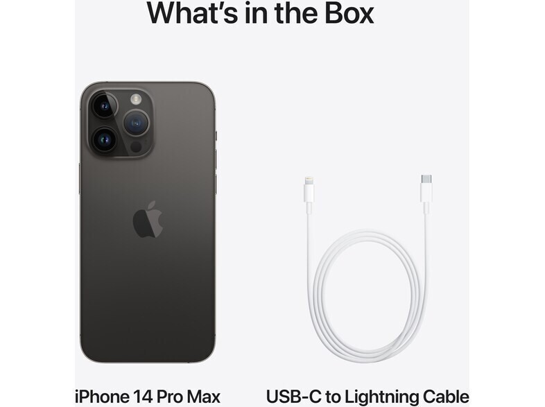 Apple iPhone 14 Pro Max 5G (6GB/128GB) Space Black MQ9P3HX/A
