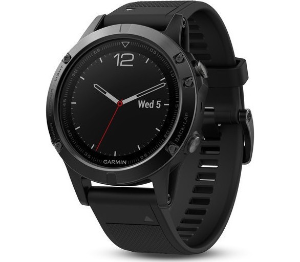 GARMIN FENIX 5 BLACK SAPPHIRE WITH BLACK BAND 010-01688-11