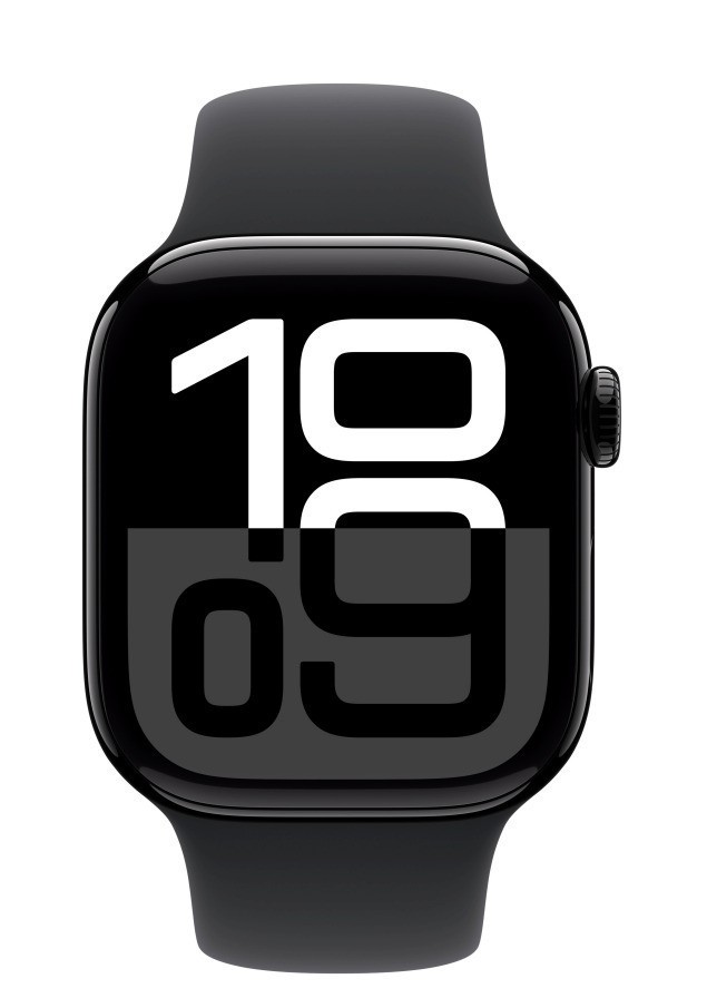 Apple Watch Series 10 42mm Jet Black με Black Sport Band (M/L) (ΕΓΓΥΗΣΗ ΑΝΤΙΠΡΟΣΩΠΕΙΑΣ)
