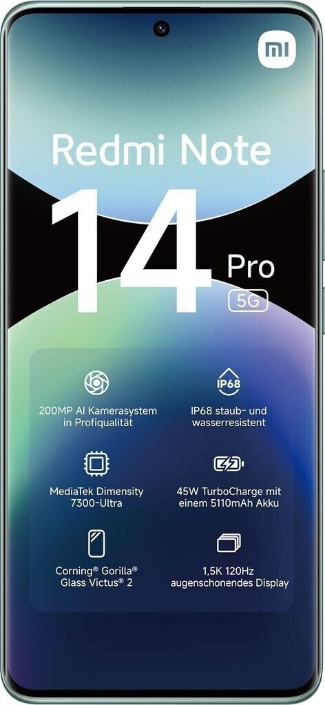 Xiaomi Redmi Note 14 Pro 5G Dual SIM (12GB/512GB) Coral Green (ΕΓΓΥΗΣΗ ΑΝΤΙΠΡΟΣΩΠΕΙΑΣ)