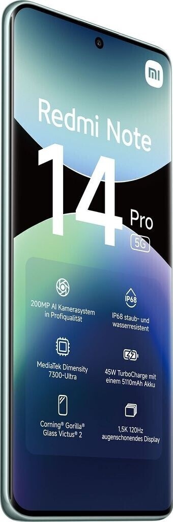 Xiaomi Redmi Note 14 Pro 5G Dual SIM (12GB/512GB) Coral Green (ΕΓΓΥΗΣΗ ΑΝΤΙΠΡΟΣΩΠΕΙΑΣ)