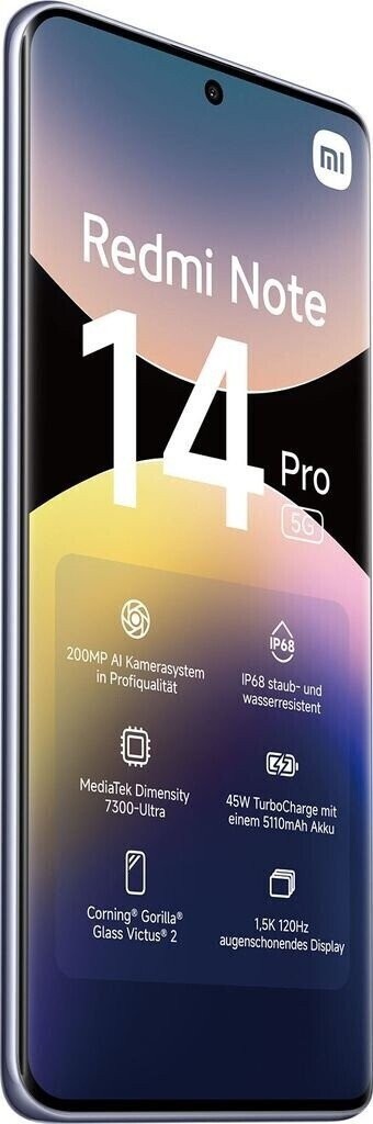 Xiaomi Redmi Note 14 Pro 5G Dual SIM (12GB/512GB) Lavender Purple (ΕΓΓΥΗΣΗ ΑΝΤΙΠΡΟΣΩΠΕΙΑΣ)