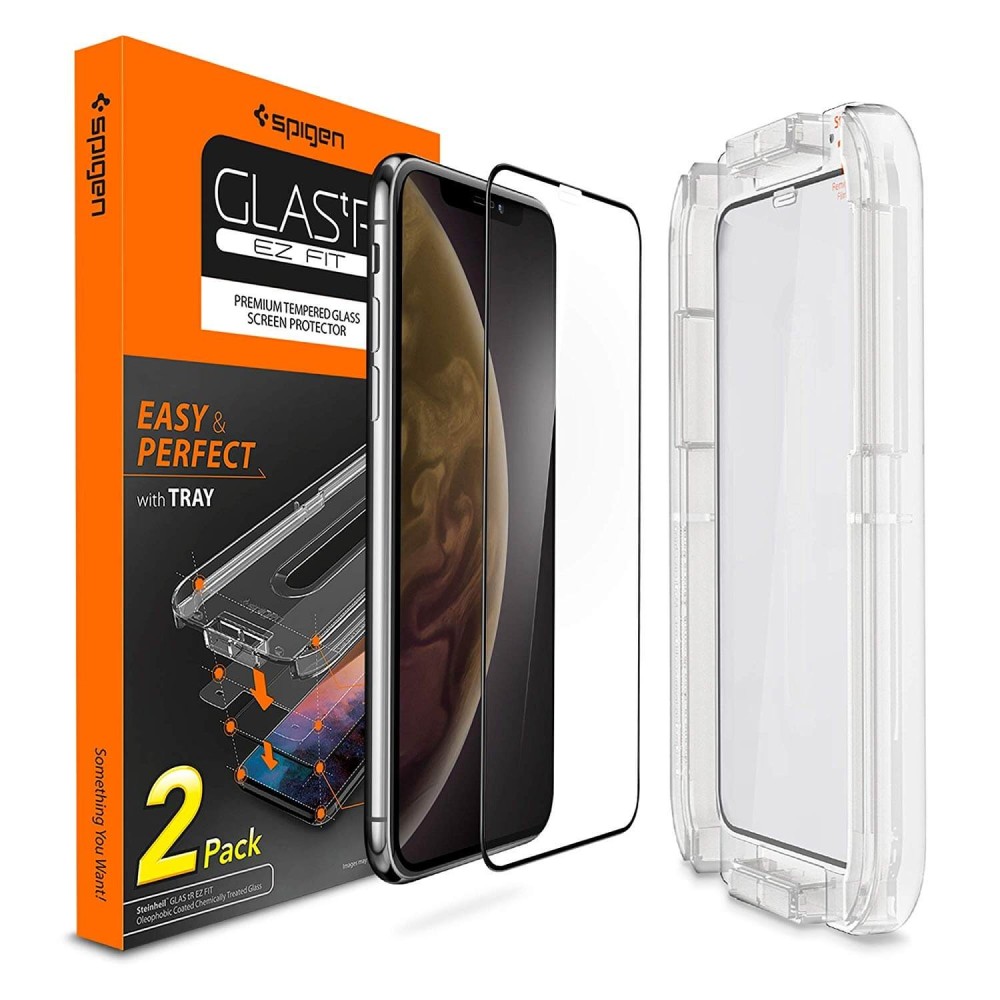 Spigen® (x2Pack) GLAS.tR EZ FIT™ Full Cover HD 064GL25168 xr