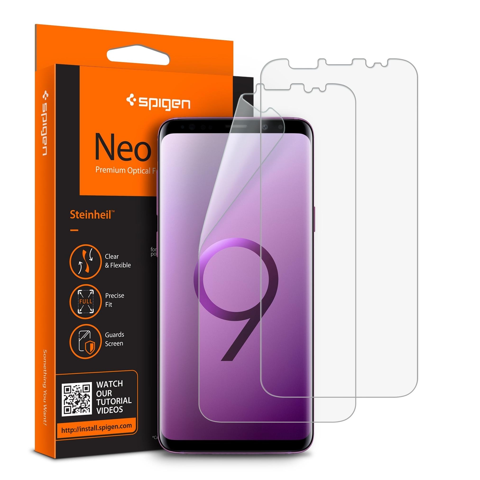 Spigen® (x2Pack) Neo Flex™ HD 593FL22902 s9 plus