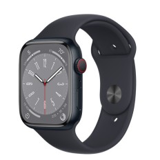 Apple Watch Series 8 Aluminium 41mm Αδιάβροχο με Παλμογράφο (Midnight with Midnight Sport Band) MNP53GK/A (ΕΓΓΥΗΣΗ ΑΝΤΙΠΡΟΣΩΠΕΙΑΣ)