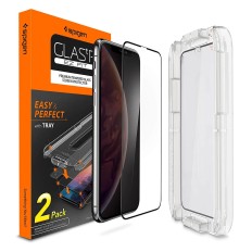 Spigen® (x2Pack) GLAS.tR EZ FIT™ Full Cover HxD 063GL25165 x.xs