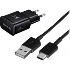 Samsung USB Type-C Cable & Wall Adapter Μαύρο (EP-TA20EBE+EP-DG950CBE) 