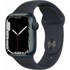 Apple Watch Series 7 Aluminium 45mm Αδιάβροχο με Παλμογράφο (Midnight)  (MKN53TY/A)