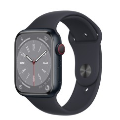 Apple Watch Series 8 Aluminium 41mm Αδιάβροχο με Παλμογράφο (Midnight with Midnight Sport Band) MNP53GK/A (ΕΓΓΥΗΣΗ ΑΝΤΙΠΡΟΣΩΠΕΙΑΣ)